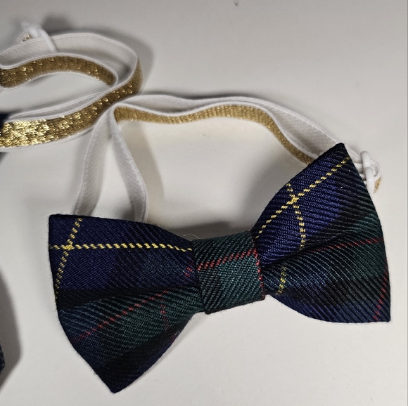 Dog Bows 3pk Neck Tie PLAID NEW - Picture 7 of 9